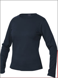 Pige-stretch-t-shirt-lang�rmet--