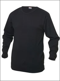 T-shirt-V-hals-langærmet-