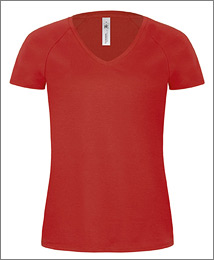 V-halset-dame-t-shirt
