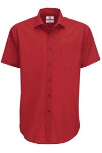 Kortrmet-poplin-skjorte