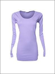T-shirt-dame-ekstra-lang-stretch