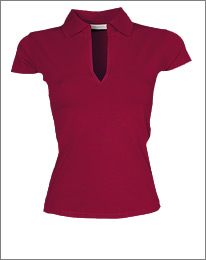 Polo-T-shirt-stretch-dame