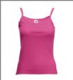 -Lady fit- strop t-shirt farvet