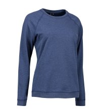 Sveatshirt-dame-i-casuel-udskåret-O-hals