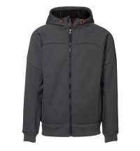 Hætte-cardigan-i-to-lags-bonded-metervare