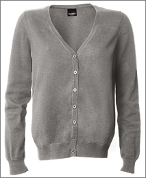 Strikpullover-Cardigan-Lady