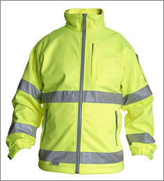 -Sikkerheds-jakke-EN-471-ensfarvet-softshell