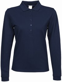 Langrmet-stretch-dame-polo-shirt