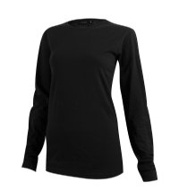 Langærmet-dame-t-shirt-bomuld