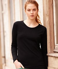 Dame-value-t-shirt-lange-ærmer