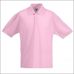 Poloshirt-brn-hvid