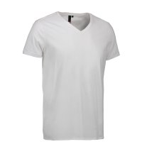 Fittet-t-shirt-med-v-hals