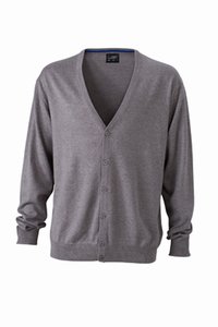 V-Neck-bomulds-cardigan