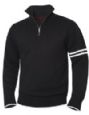 Strik bluse unisex half-zip