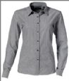 Stribet Cafeskjorte L/S Dame