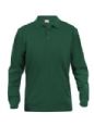 Basic Langrmet Poloshirt
