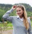 Finstrikket dame pullover 