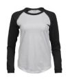 Baseball langrmet T-shirt dame