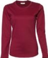 Dame langrmet Interlock tee 