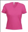 Lady stretch-T V-hals