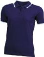 Kontraststribet Dame Polo